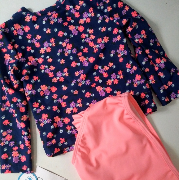 BNWT Carters 2 pc Floral Swim - Picture 4 of 6